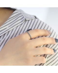 Sterling Silver Flower Ring Female Korean Fashion Small Daisy
