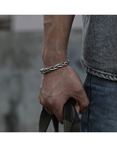 Copper Silver-plated Bracelet For Men