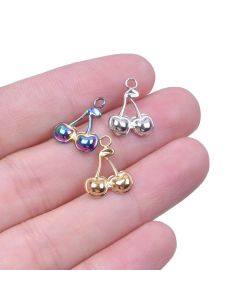European And American Stainless Steel Cherry Ornament Accessories