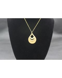 Cross Border Water Drop Combination Pendant Can Be Engraved With Letter Name Creative English Jewelry Mother's Day Gift