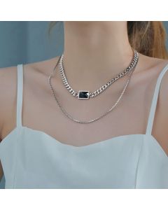 Multi-layer Necklace Clavicle Chain Necklace Jewelry Ins Hip Hop All-match