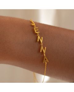 DIY Uppercase Letter Arranged Bracelet