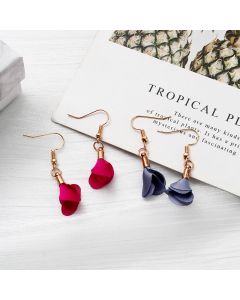 New Women's Wild Baroque Bud Texture Red Jewelry Earrings