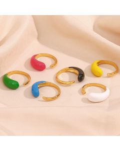 Special-interest Design Water Drop Glossy Ring
