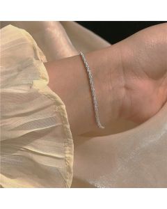 Simple Cauliflower Chain Bracelet Stainless Steel Gold Plated