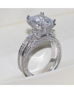 Openwork diamond ring trend simple and versatile ring