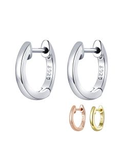 Sterling Silver Ear Buckle Fashion Rose White Gold Plated Female Silver Earrings