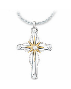 Octagonal Star Cross Alloy Pendant