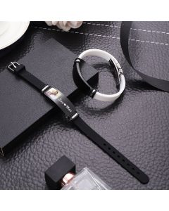 Valentine's Day Gift Personalized Engraved Titanium Steel Bracelet