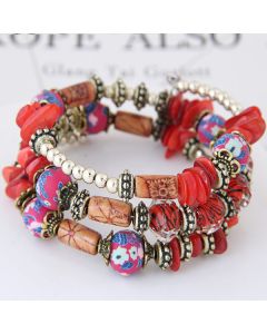 Shell Terracotta Multi-layer Winding Bracelet