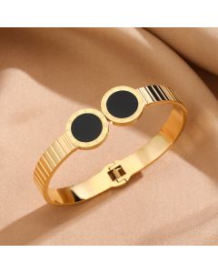 Stainless Steel Colorfast Roman Numeral Bracelet