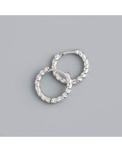 Simple Button Pattern Twist Female Earrings Temperament Earring Earrings