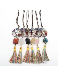 Natural Colorful Crystal Safety Car Hanging Windowsill Pendant