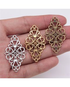 Hollow Rhombus Diy Zinc Alloy Accessories Accessories Sweater Chain Bracelet Accessories