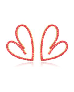 Metal Cold Wind Personality Designer Heart-shaped