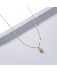 Exaggerated Niche Rotating Rubik Cube Colorful Zircon Pendant