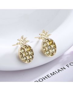 s925 sterling silver pineapple earrings