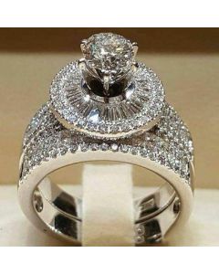 Eight-claw Simulation Masonry Proposal Engagement Ring For Women