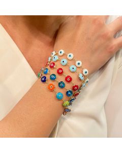 Retro Simple Multi-color Dripping Eye Jewelry