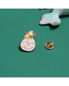 Little Prince Fox Moon Cartoon Brooch