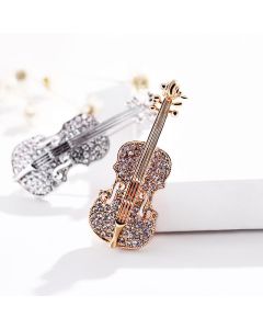 Fashionable European and American Style Exquisite Mini Violin Brooch
