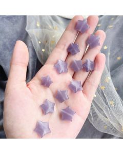 Natural Lepidolite Lilac Crystal Star Pendant