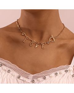 Letter Pendant Necklace Women Fashion Ins Personality Item