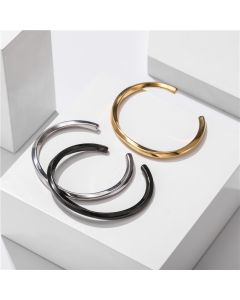 Titanium Steel C-Shaped Bracelet Couple Bracelet