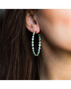 Exaggerated Large C-shaped Circle Earrings Women