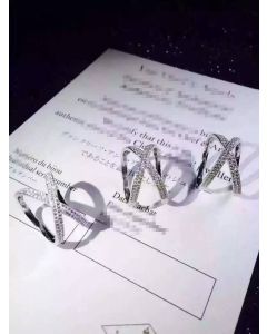 Personalized Korean Style Cross Cutout Surrounding Ring