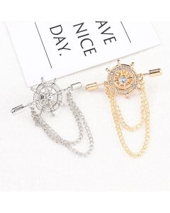 Fashion Retro Wild Simple Personality Alloy Cross Brooch