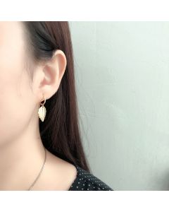 Fashion Leaf Shape S925 Sterling Silver Earrings
