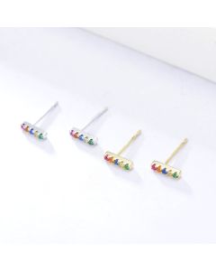Zigzag stud earrings
