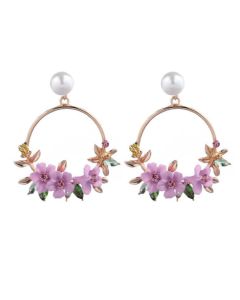 Pottery pearl earrings ear jewelry female hot style