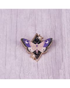 Beautiful And Purple Butterfly Brooch Luna Messenger