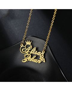 Cut Name Frosted Necklace With Simple And Elegant Temperament