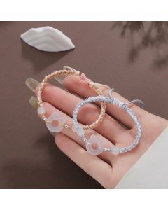 Resin Cat Peace Buckle Woven Hand Strap Simple