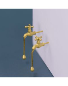 Inspiration Source Fun Faucet Personality Stud Earrings Fashion Creative And Elegant Ins