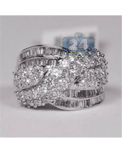New Fashion Women's Inlaid Silver Zircon Ring