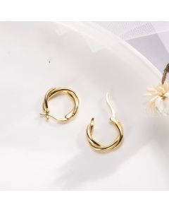 Fashion twist earrings simple niche French style