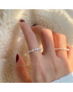 Baroque pearl ring
