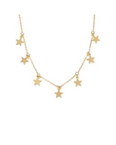 Necklace Niche 925 Sterling Silver Female Clavicle Custom Golden Five-pointed Star Necklace
