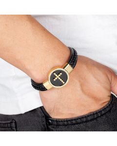 New Men's Round Stone Bracelet