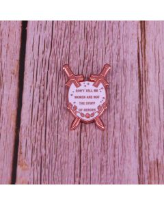 Qiu Jin's Poetry Inspiration Brooch Don't Tell Me Women Are Not Heroes