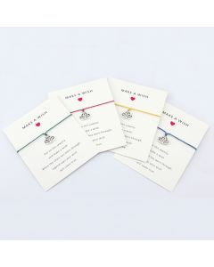 DOG Blessing Card Bracelet Infinity Wish Bracelet