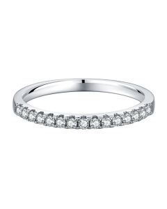 Fashion Ins Style Lined Ring Moissanite Ring