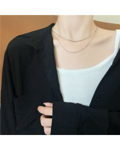 Cold Wind Double Necklace Feminine Personality Sweet Collarbone Chain