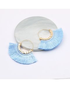 Creative Semicircle C-Shaped Earrings Tassel Earrings