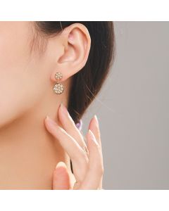 Female Personality Temperament Sterling Silver Ear Studs