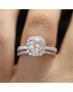 European and American fashion heart and eight arrows ring